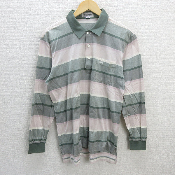 楽天市場】イギリス製 □ バーバリー ロンドン 鹿の子 長袖 ポロシャツ