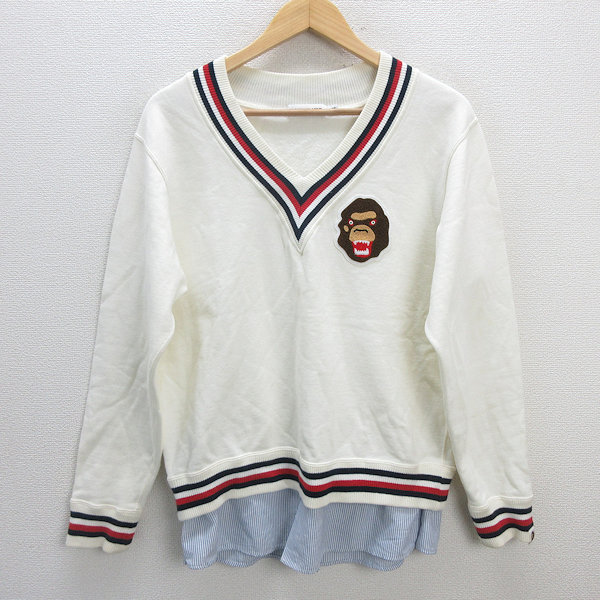 【極美品】アベイシングエイプ　インバーアラン　カーディガン　XL 21_97353245_1_1.jpg