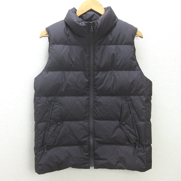 楽天市場】ユニクロ ノーカラー ダウンベスト M グレー系 UNIQLO