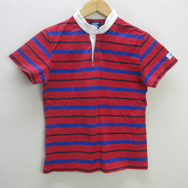 CANTERBURY　スウェット　ラガーシャツ　ハーフボタン　刺繍ロゴ　Ｌ CANTERBURY スウェット ラガーシャツ ハーフボタン 刺繍ロゴ L