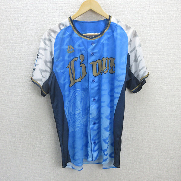 Majestic 西武ライオンズ 復刻ユニフォーム XL Lions 西武ライオンズ 西武 ライオンズ ユニフォーム 希少 XL