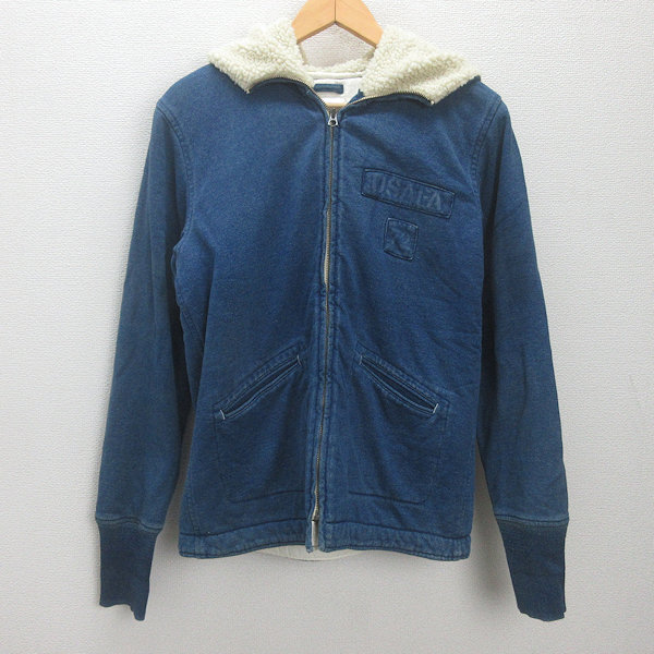 K■ヒューストン/HOUSTON 裏ボア デニムブルゾン ジャケット【L】MENS■65【中古】｜マニライズ