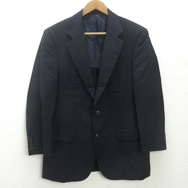 g■バーバリー/Burberry LONDON テーラードジャケット/背抜き【着丈73cm】紺/men's/83【中古】■|マニライズ
