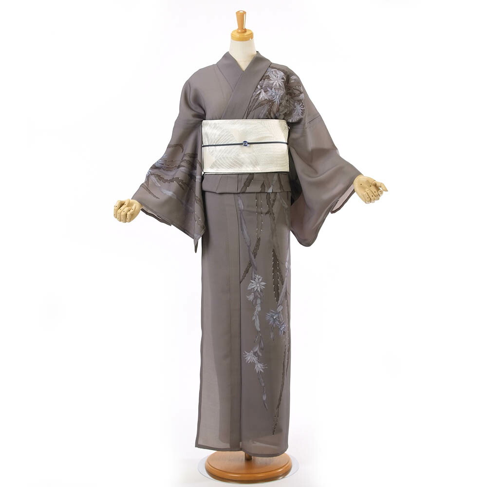 浴衣 撫松庵 ブランド名 お上さん ゆかた 単品 東レ 冷やりとしたで素っ気ないな原料品セオアルファ当て嵌める 着てみてわかる 日本製 サボテン 濃薄墨色