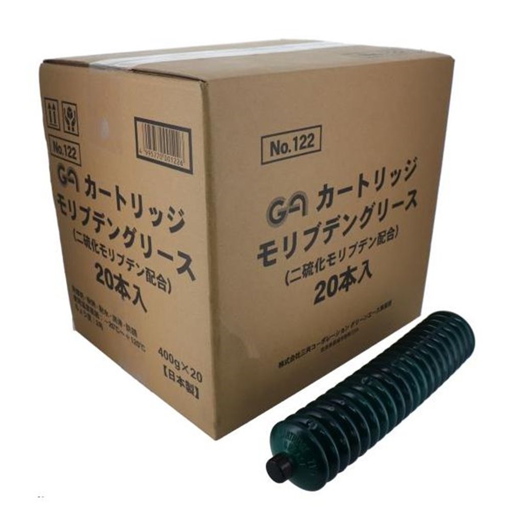 【ケース販売】GA モリブデングリース 400g×20本（4995770001240×20） [工場用オイル 潤滑 機械 二硫化モリブデン配合 日本製] #122