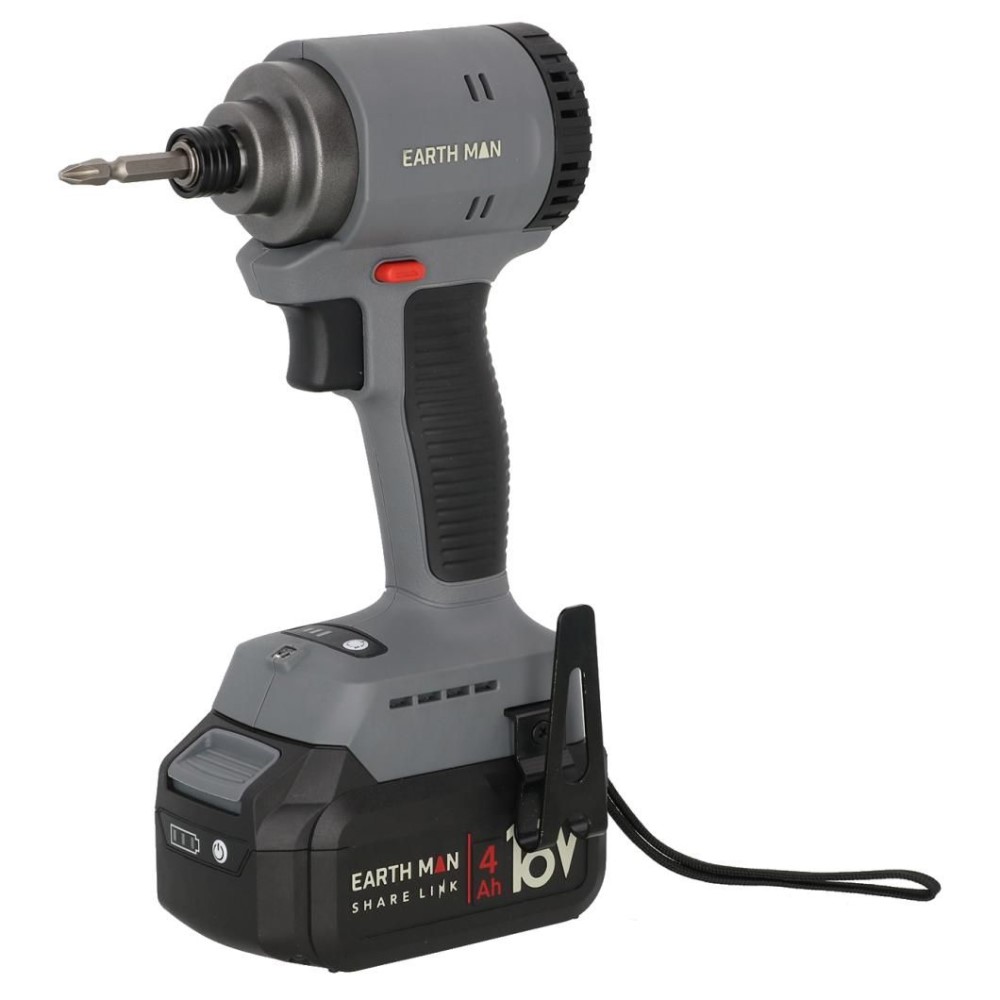 高儀 EARTH MAN SHARE LINK 18V充電式ブラシレスインパクトドライバー[電動工具 ボルト ナット 締め付け 緩め 穴あけ] SL-BIDR180-AS