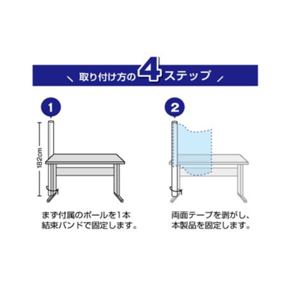 明和グラビア 抗ウィルス飛沫感染防止パーテーションキット 120cm×100cm KVP-1012 【〇】|ホームセンターヤマキシ楽天市場店