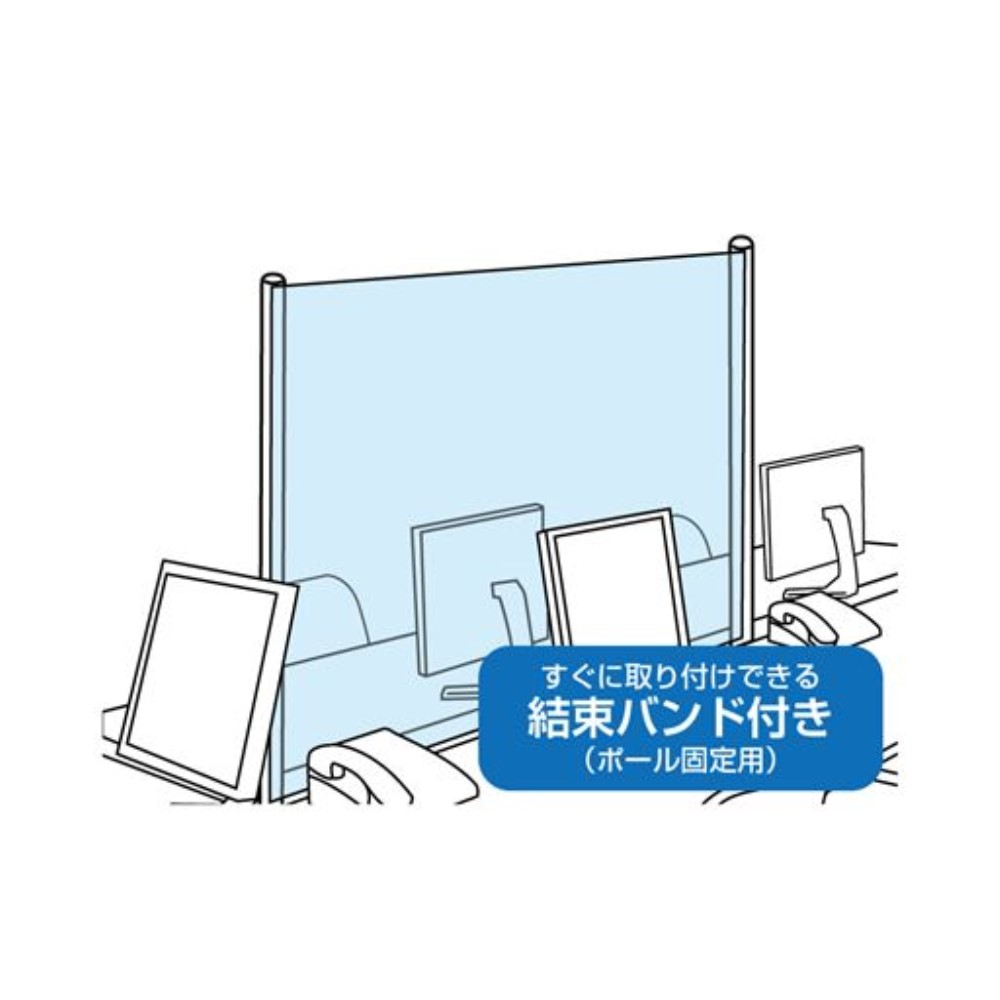 明和グラビア 抗ウィルス飛沫感染防止パーテーションキット 120cm×100cm KVP-1012 【〇】|ホームセンターヤマキシ楽天市場店