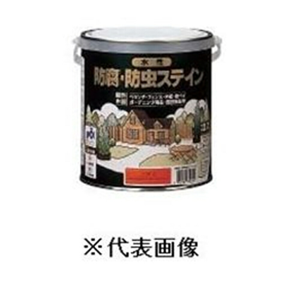 ロックペイント 水性防腐・防虫ステイン（グレー） 【4L】