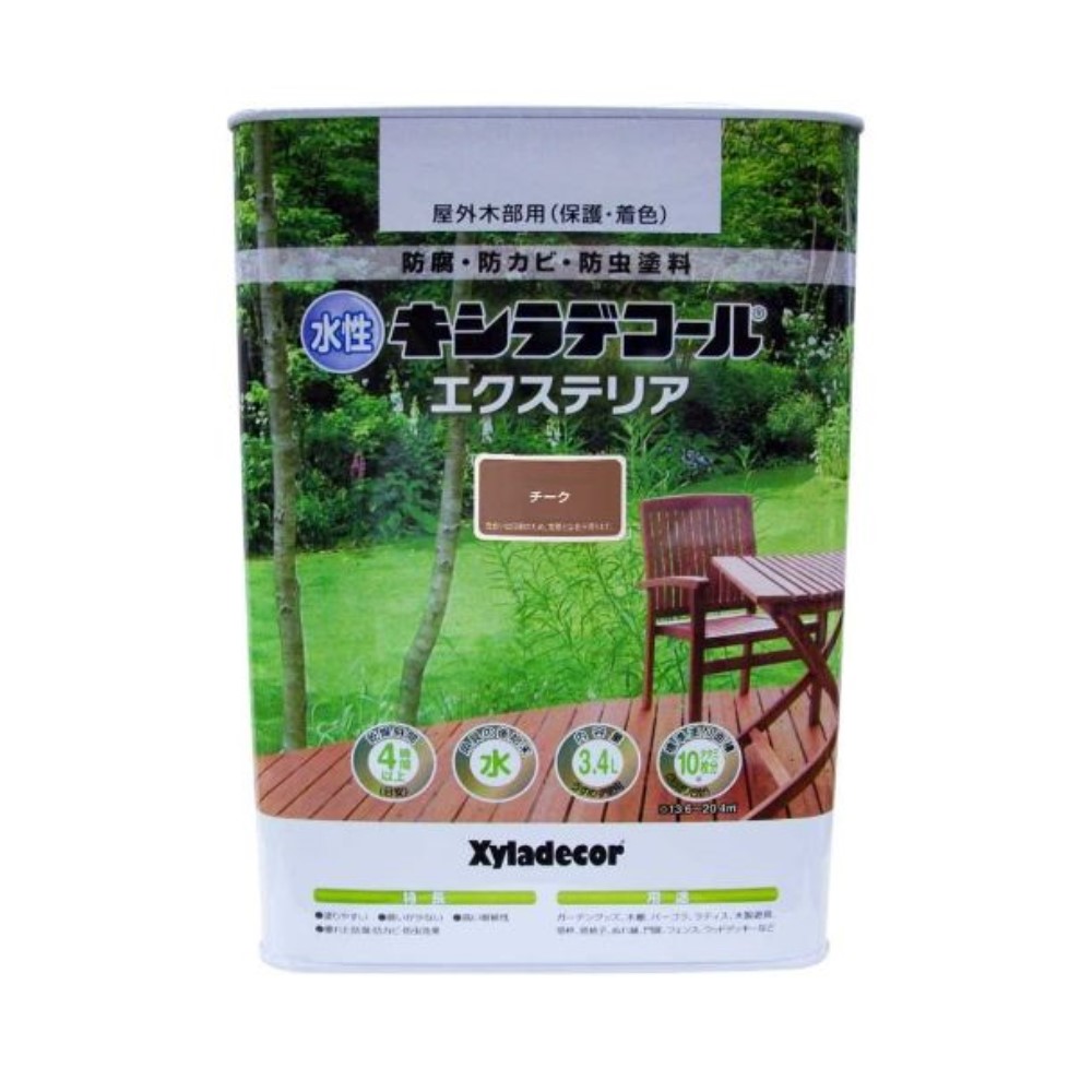 カンペパピオ 水溶性キシラデコール エクステリアS チーク 3.4L