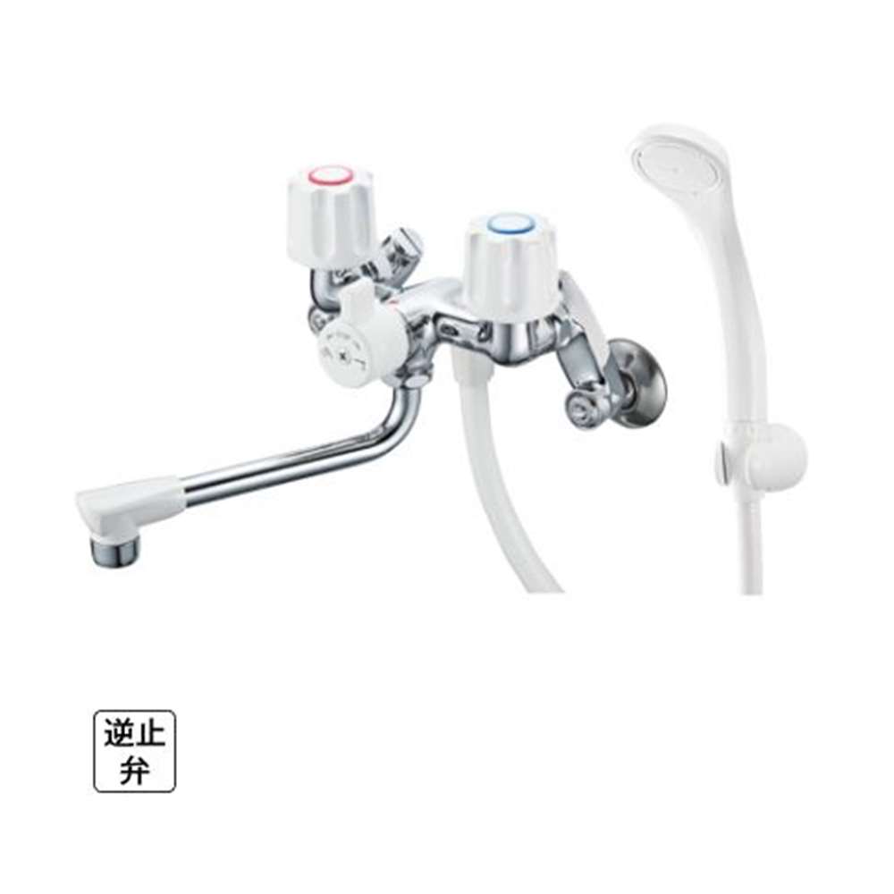 SANEI ツーバルブシャワー練り合わせる栓 短時間止水 [風呂場 風呂 二階建てバスお部屋 水栓 水道の栓 取り替えっこ] SK1104D-W-13