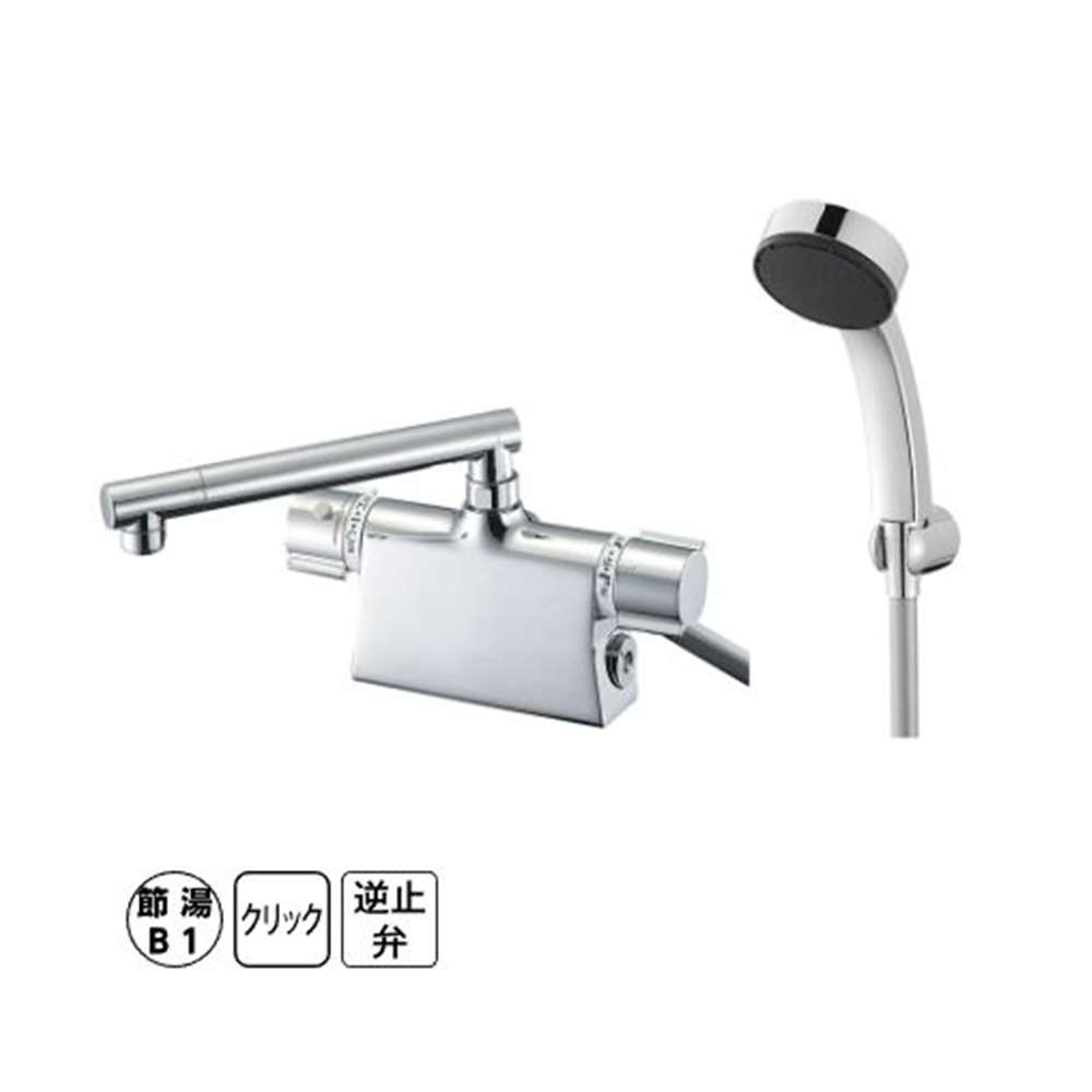SANEI サーモデッキシャワー混合栓 取付け芯ピッチ120mm [浴室 風呂 バスルーム 水栓 蛇口 交換] SK7851-3-S9L20D
