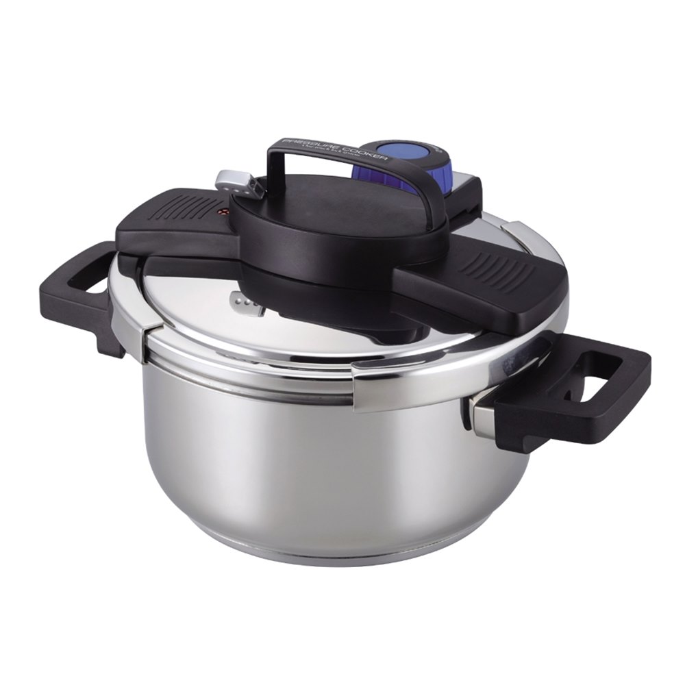 パール金属 【IH対応】3層底ワンタッチレバー圧力鍋 4.0L H-5388