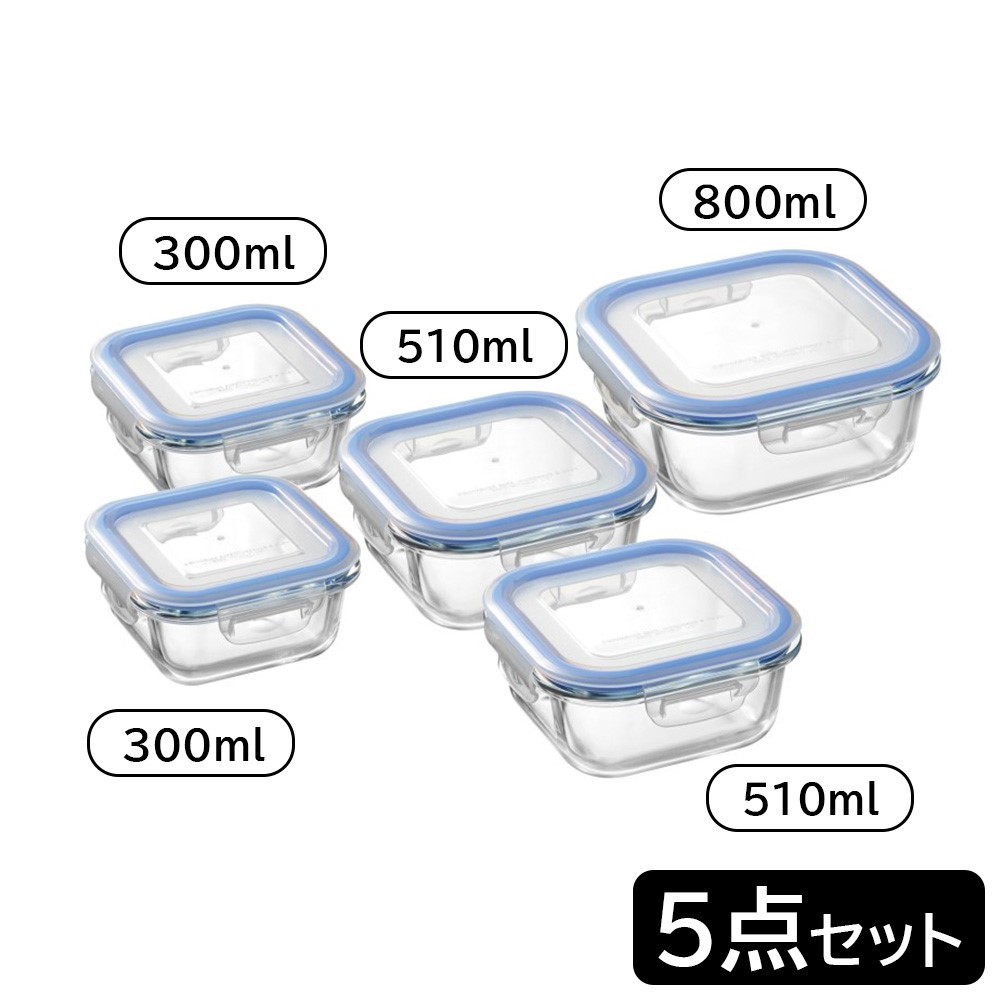 楽天市場】【送料無料】レッシュ 耐熱ガラス容器8点セット ＜ME