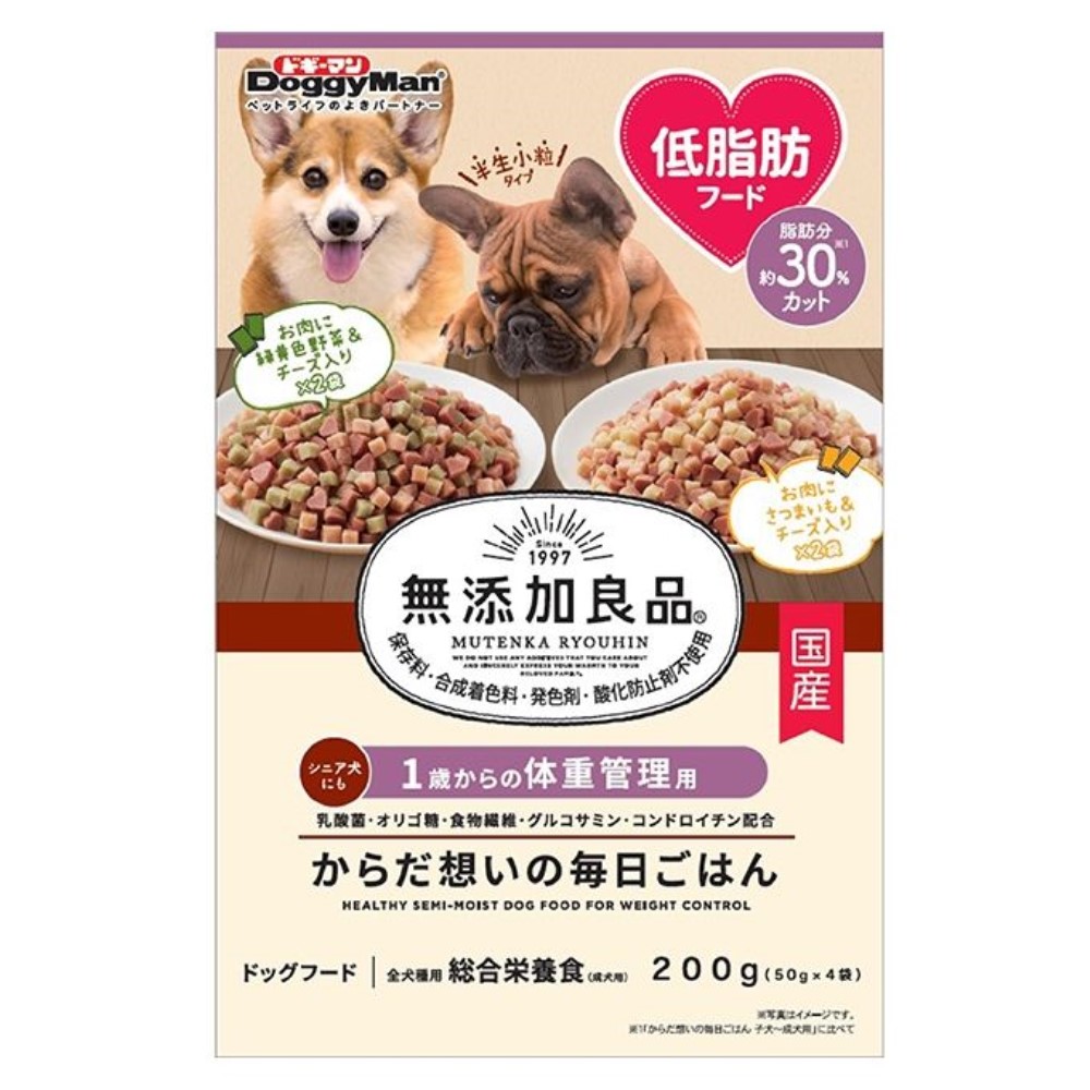 【楽天市場】ドギーマン 無添加良品 からだ想いの毎日ごはん 体重管理用 [ドッグフード 犬 えさ エサ 餌] 200g：ホームセンターヤマキシ ...