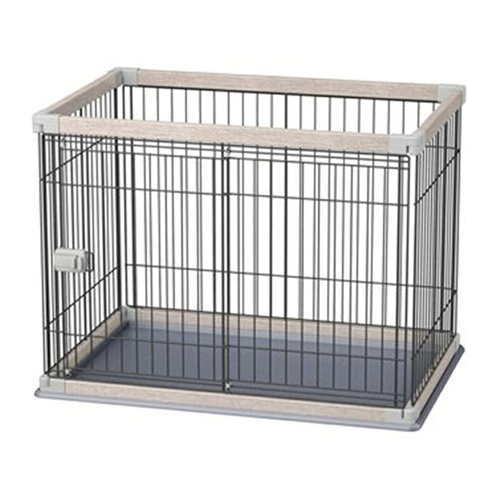 アイリスオーヤマ ウッディサークル 小型犬・中型犬用 [ペット 飼育ドッグ] PWSR-960V アッシュグレー 【○】