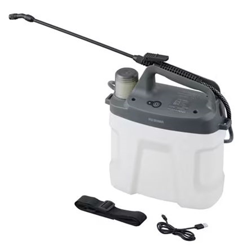 アイリスオーヤマ 充電式噴霧器 7.8L ホワイトグレー [園芸 庭 水やり 害虫 駆除 消毒 噴射 雑草 草木 肩掛けベルト] JF-7800 9,260円