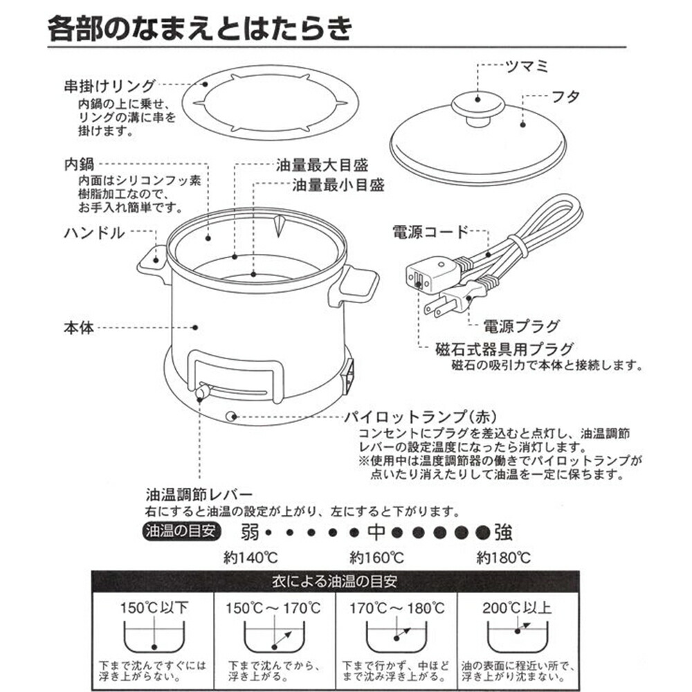 和平フレイズ ほんわかふぇ 電気卓上串揚げ鍋 [電気フライヤー 揚げ物