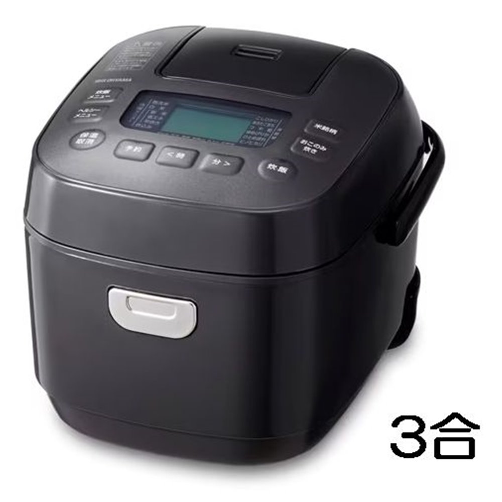 アイリスオーヤマ ジャー炊飯器 3合 ブラック [家電 キッチン 炊飯ジャー ご飯 米] RC-MEA30-B