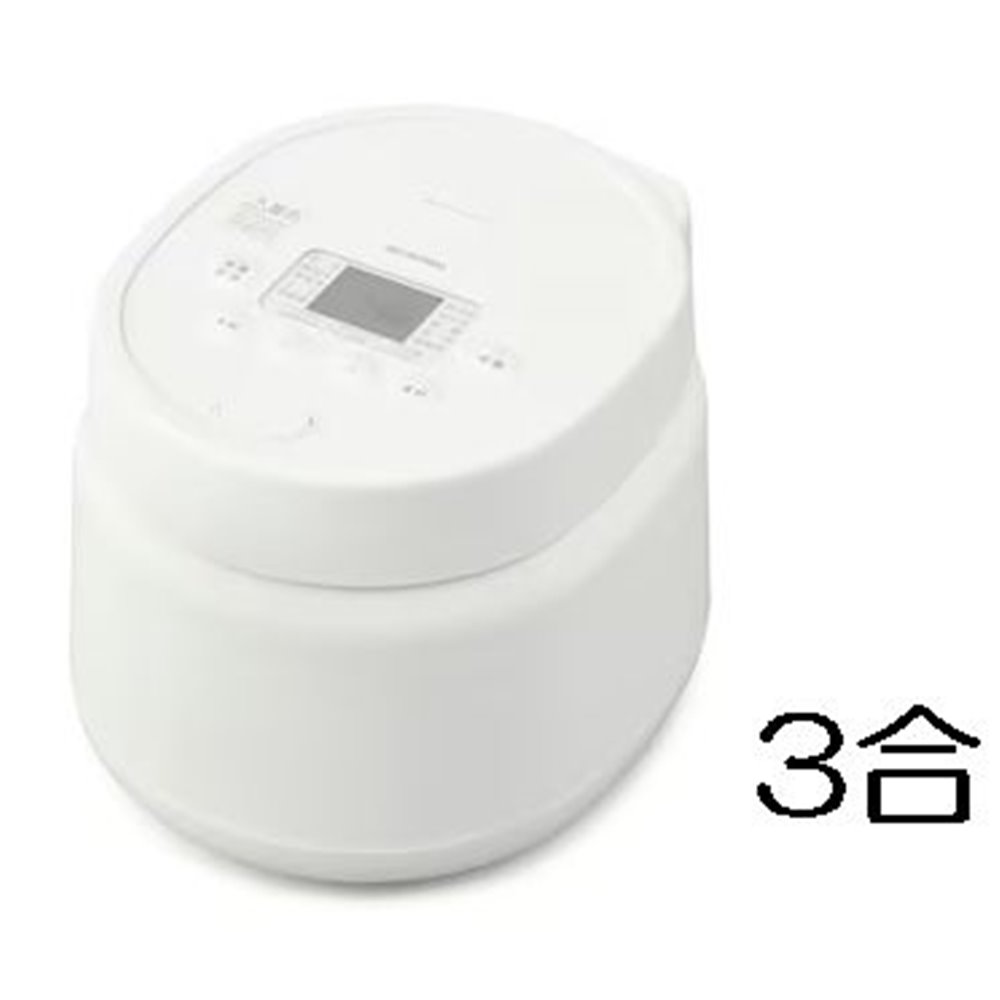 アイリスオーヤマ ジャー炊飯器 3合 ホワイト [家電 キッチン 炊飯ジャー ご飯 米] RC-MSA30-W