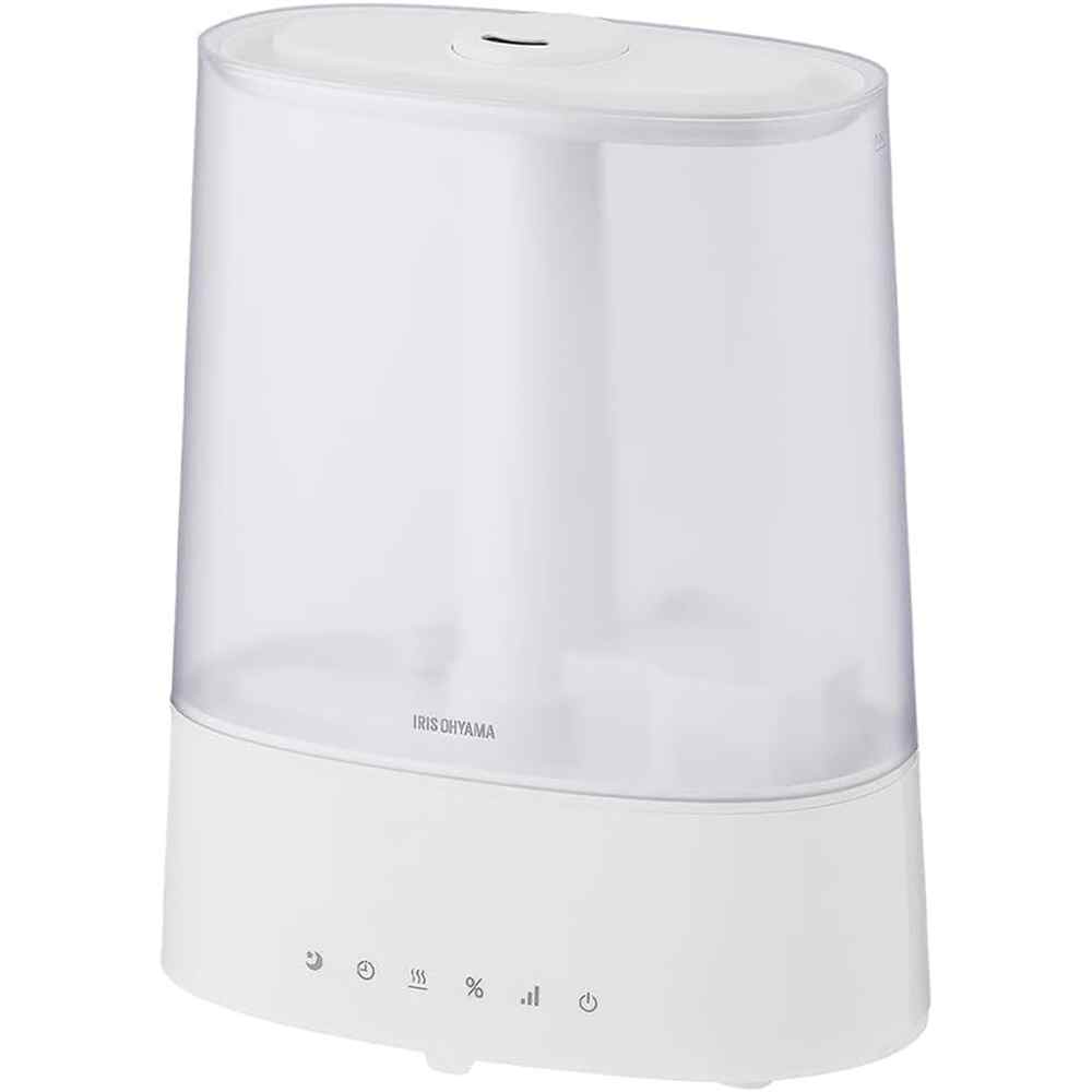 アイリスオーヤマ 上給水超音波ハイブリッド加湿器 [季節家電 湿度 乾燥 タンク6L 和室9畳 洋室15畳] AHM-HUT55A-W ホワイト｜ホームセンターヤマキシ店