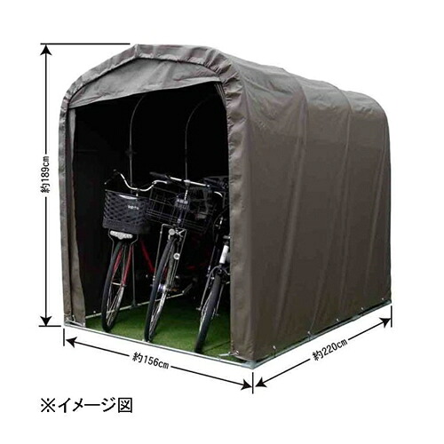 南栄工業 サイクルハウス (自転車収納・自転車置場) SH6-SB 【○】
