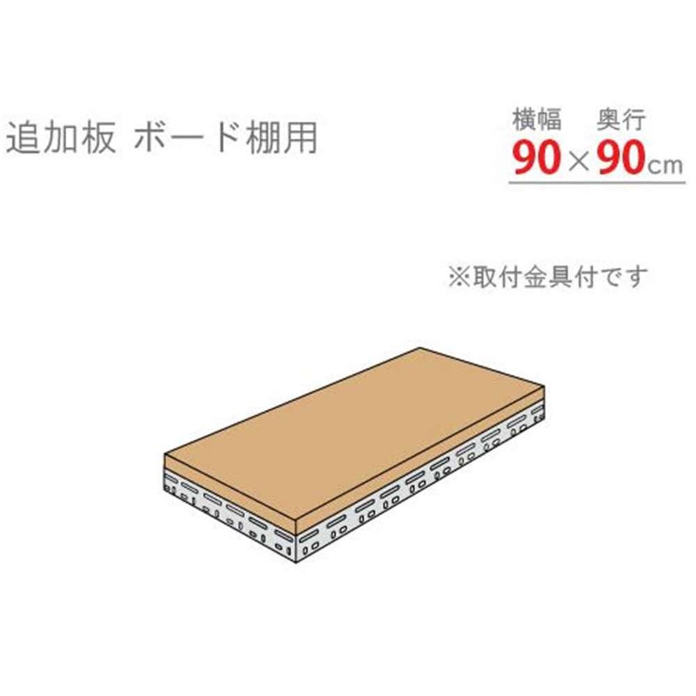 キタジマ 追加板 ボード棚用 グレー 幅90×奥行90cm [スチールラック]【離島配送不可】【時間帯指定不可】【同梱不可】 BDT-55 【C】【代引不可】