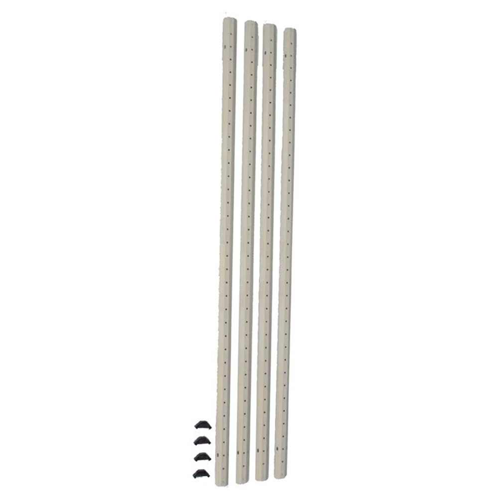 浅香工業 アートワンラック用柱 [スチールラック 部品 収納 棚 丈夫] 4本入 【○】
