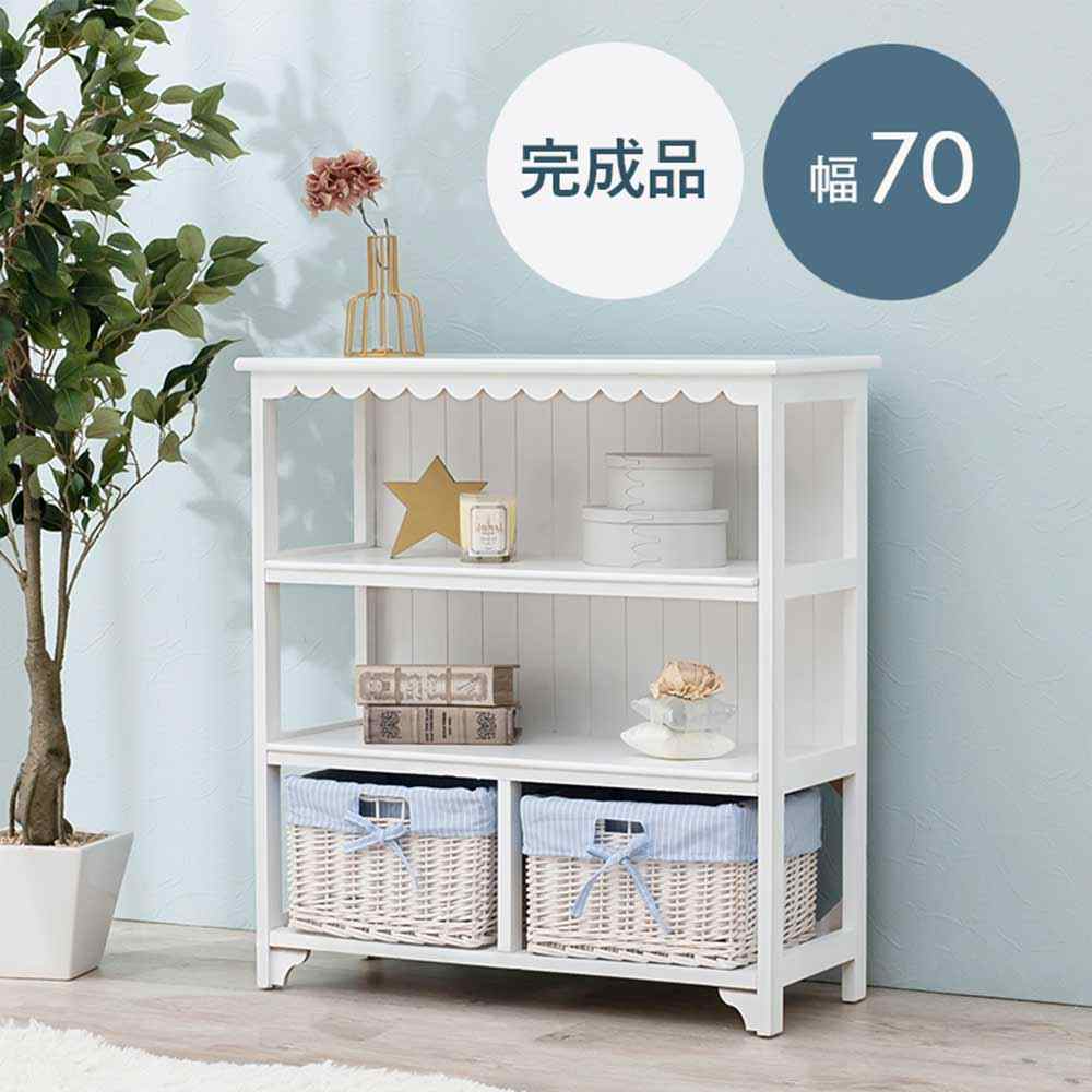 萩原スリーアイ 押し込み(白いこと) [納める棚 研ぎ澄ます品 調度品 幅70糎]【北海道・沖縄・離島・第四次元帯任じる・同梱不可】 MCC-5780WH 【C】【代引不可】