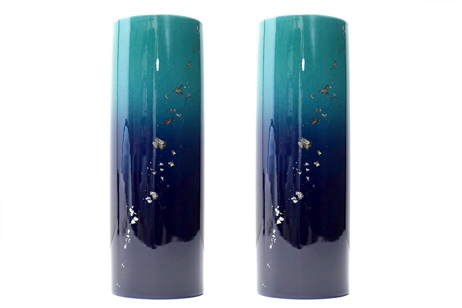 メーカー包装済 花瓶 陶器 仏具 花立て お墓 墓 花立 2本組 高さ18 5 約 Cm サイズ 九谷焼 6寸 光明 投入 セット 71ikan 6 Shi 2 Bokenjima Jp