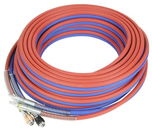 ツインガスホース10M スズキット 溶接 その他溶接用アクセサリー1 W-290 溶断溶接用ゴムホース ツインホース（酸素ホース+アセチレンホース) 5