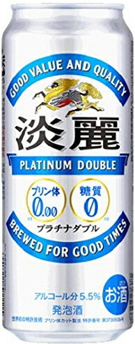 楽天市場 キリン 淡麗 プラチナダブル 500ml缶 24缶入 Rcp Hls Du E ドリンク やまく屋
