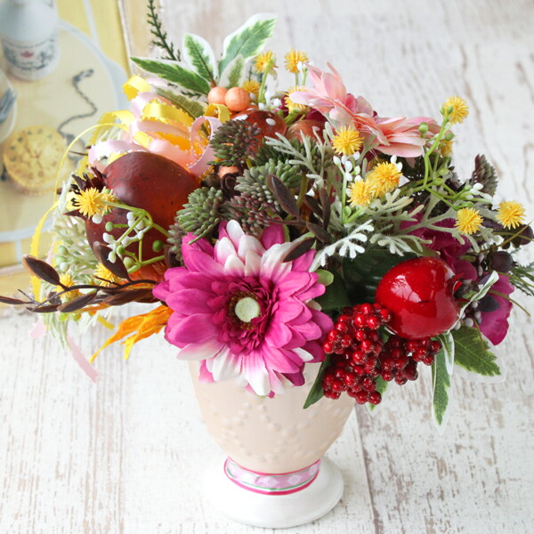 楽天市場】造花 カラフルなピオニーと小花のアレンジ シルクフラワー