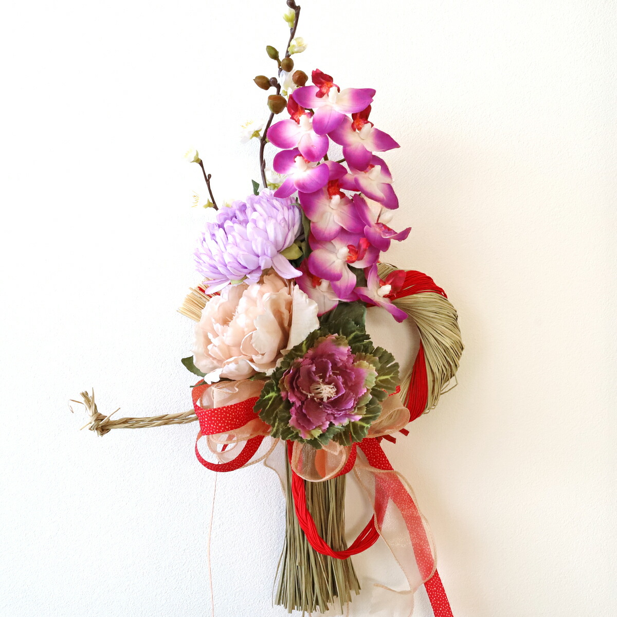 フラワーアレンジメント 造花❣️ ラナンキュラス カラー ラナンキュラス オレンジ 1本売り | 造花専門店プリマ