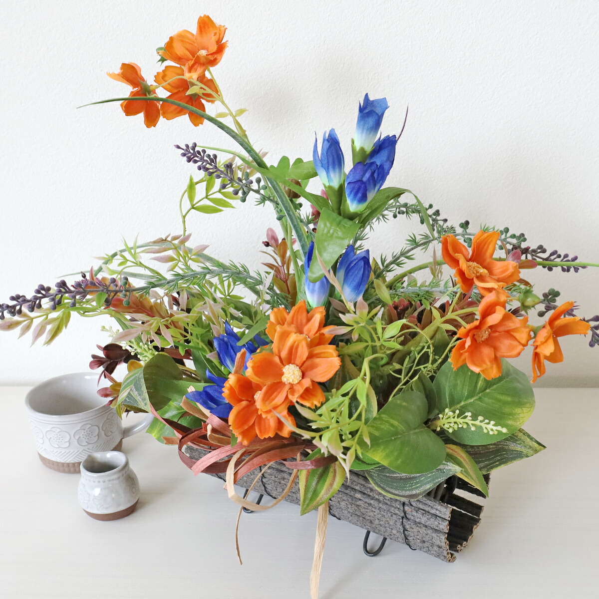 人工造花 植物シルク 2パック 10.6インチ 秋のアレンジ ボーホスタイルブーケ フローラル 素朴な装飾 テーブルセンターピース ホームキッチン装飾用 (プ並行輸入 秋の花 秋の葉 草 人工フラワーアレンジメント シルクフラワー 秋の装飾 ホームテーブル センターピース ファームハウス ウェディング 感謝祭  ハロウィン 3束