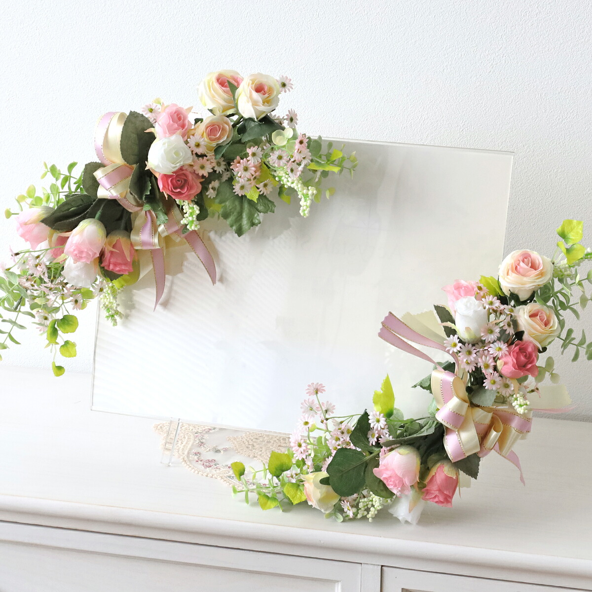 造花 ローズとアスターのやわらかな色合いのスワッグ (ゴム付) シルクフラワー バラ 薔薇 CT触媒 光触媒 アレンジ フラワーアレンジ インテリア フラワーアレンジメント arg 7,744円