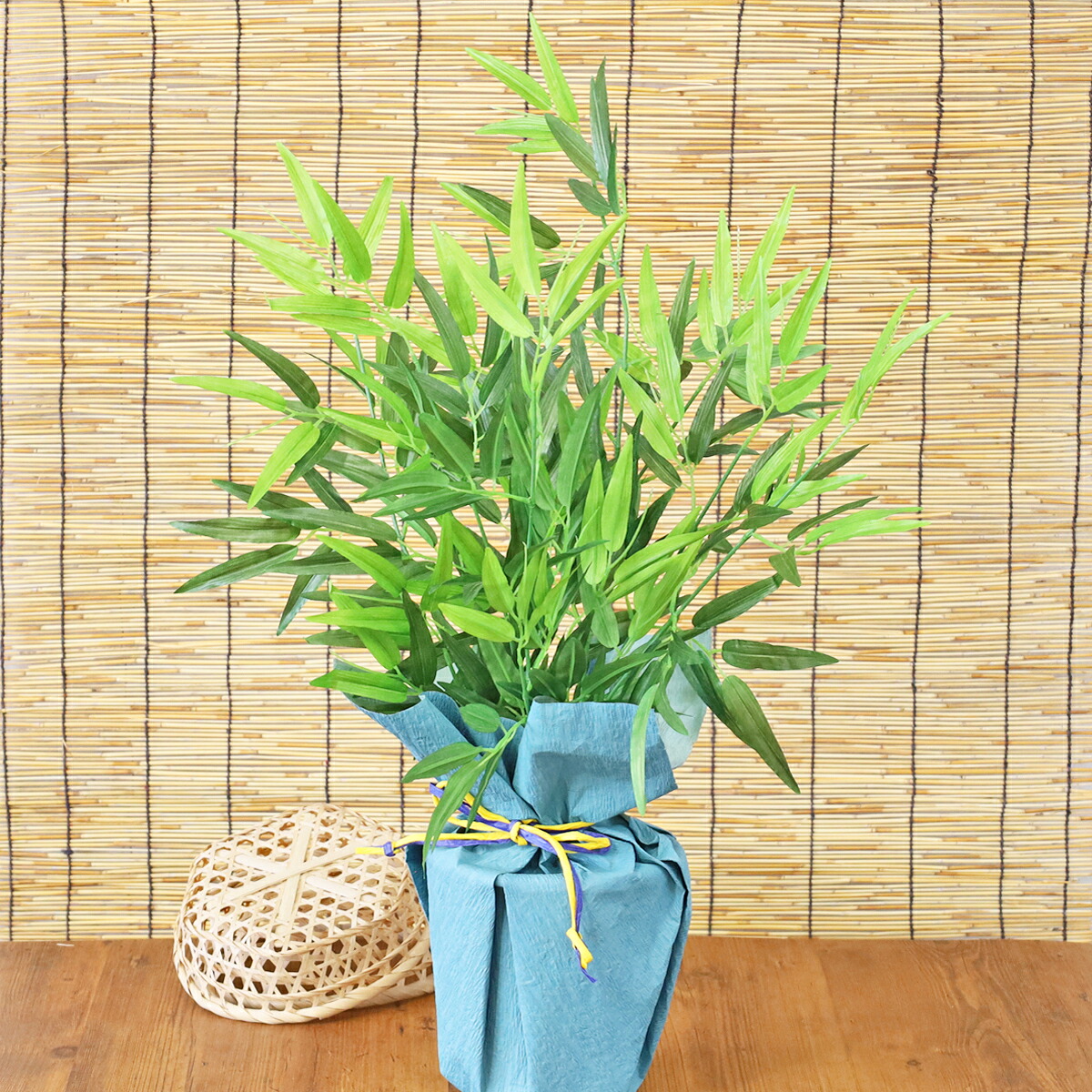 【楽天市場】造花 インテリア 笹 笹竹 の鉢植え 75cm 七夕 笹 ささ フェイク 観葉植物 CT触媒 光触媒 bgr:シルクフラワーの山久