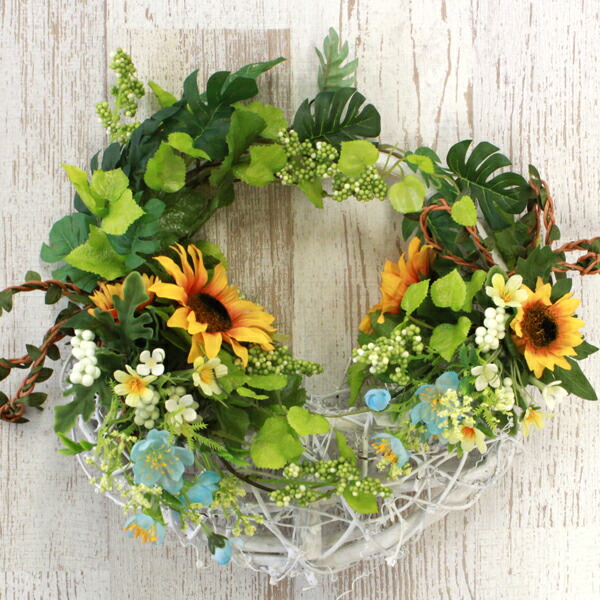 楽天市場】造花 3色のハイビスカスのアレンジ 夏のアレンジ CT