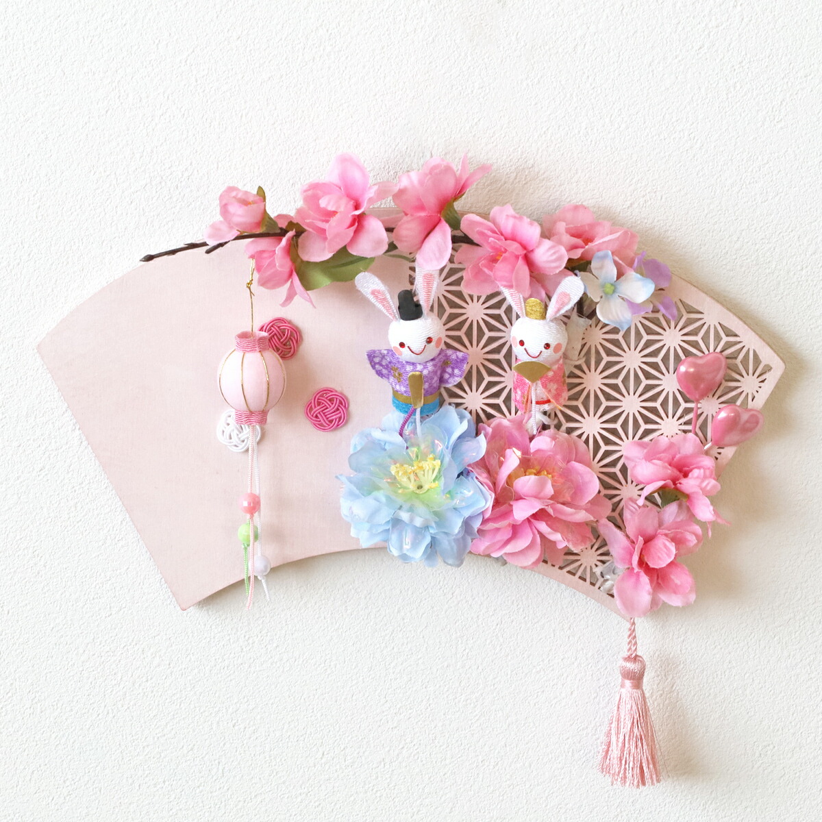 楽天市場】造花 大和ひながかわいい桃節句ひな祭りのプチアレンジ