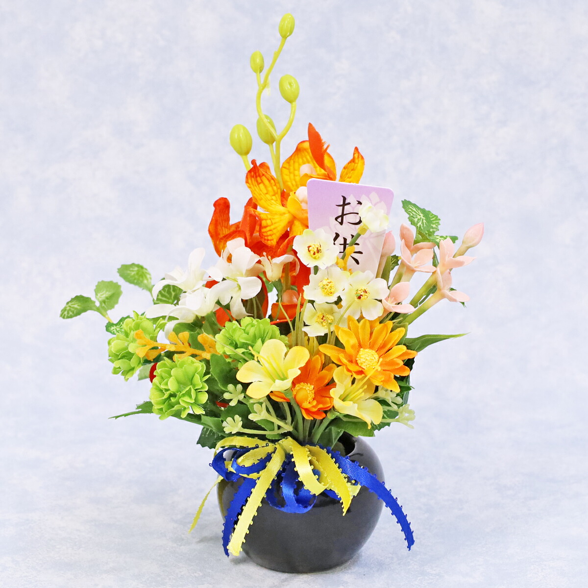 仏花　お供え花　造花　アネモネ 楽天市場】アネモネ アネモネブルー 造花 仏花 納骨堂 ミニ 仏壇