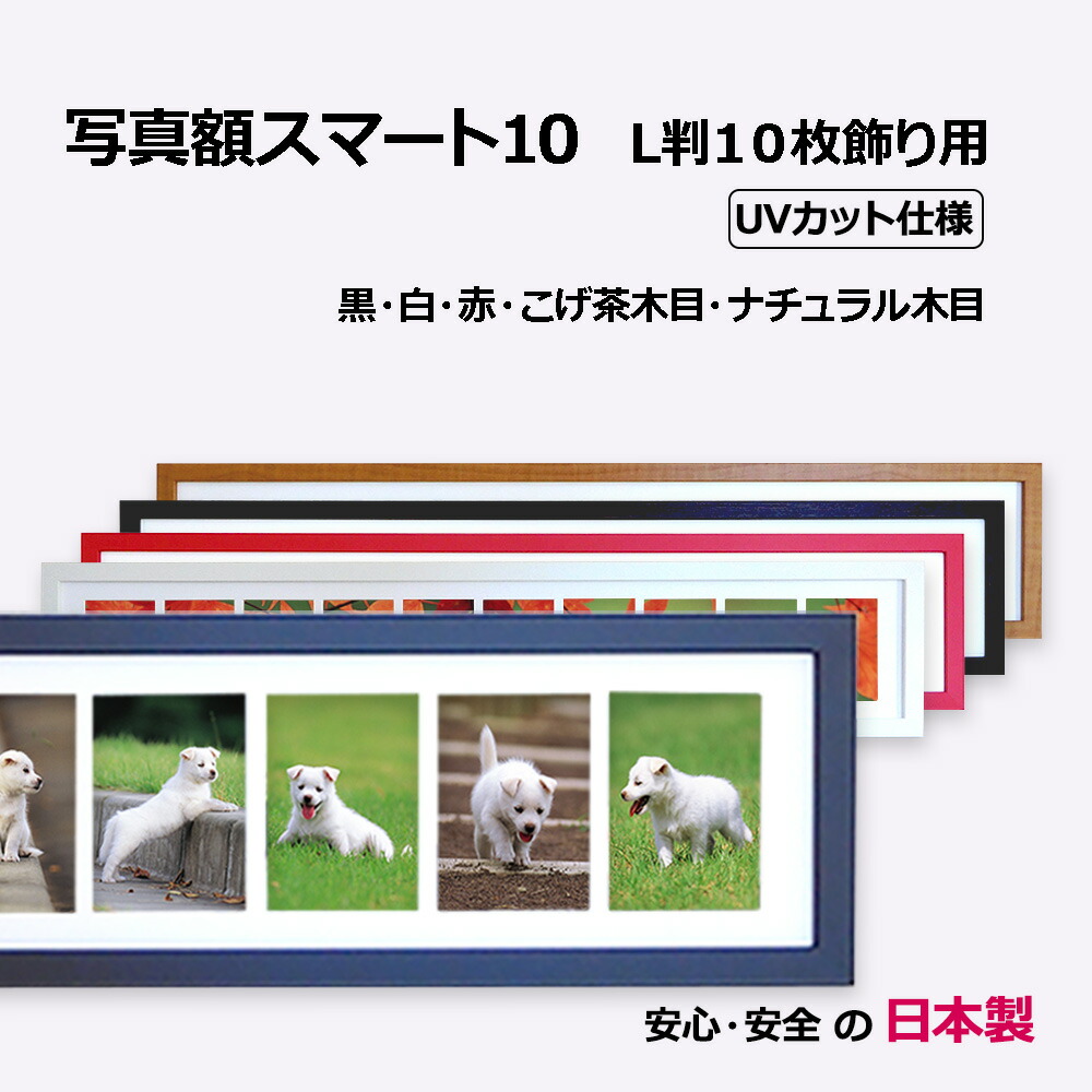 【日本製】技術者技 映し絵ひな形（活動写真額） L判 10枚納める 127x89 木製 御前上等感 今めかしいあき場所 身寄り活動写真 愛玩動物活動写真 生いそだつ書きとどめる UV撥ねのける アクリル樹脂 飾りつけ