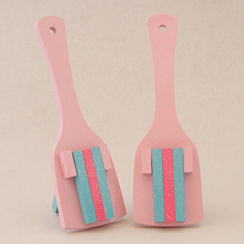 楽天市場 レインボースペシャル よさこい鳴子 さくら台 水色 ピンク 水色角取り仕上げ10組セット 送料無料 やまもも工房