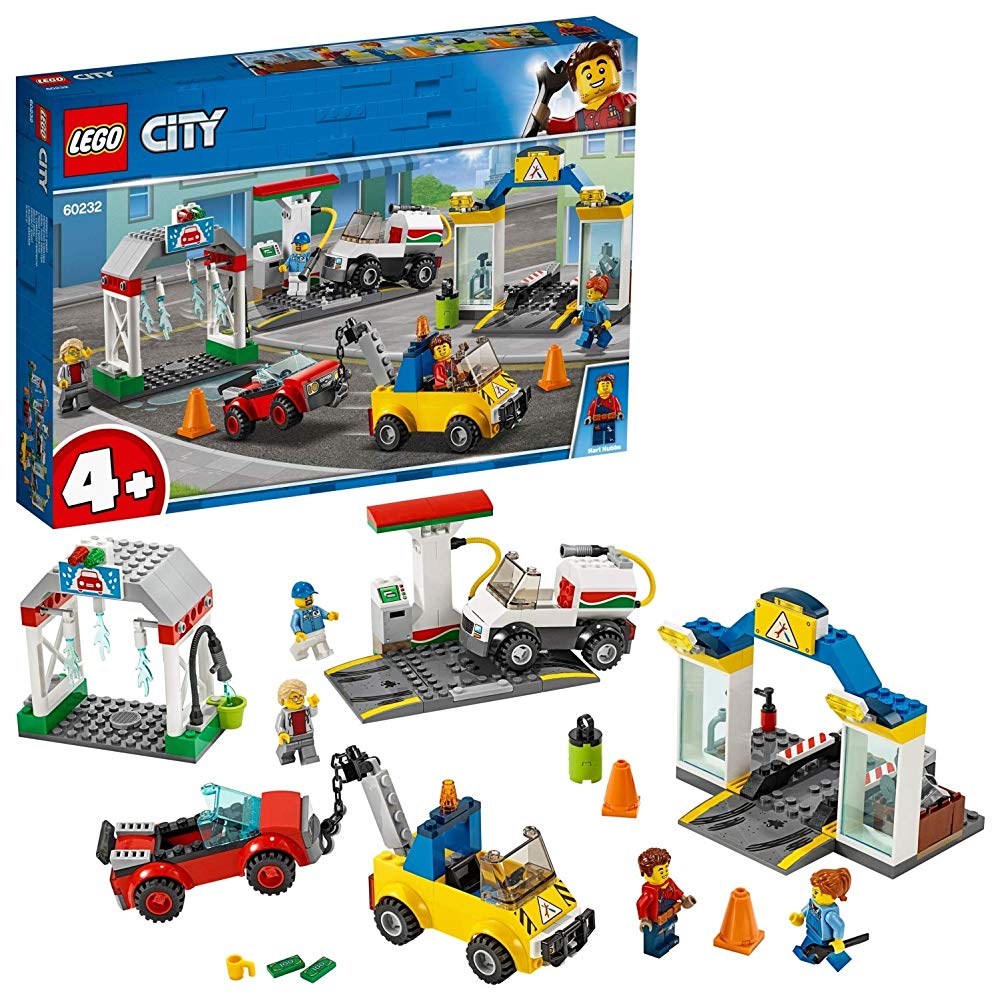 レゴ(LEGO) シティ 3台のクルマつき! 給油所 60232 立ちはだかる 手あそび お坊っちゃん 車