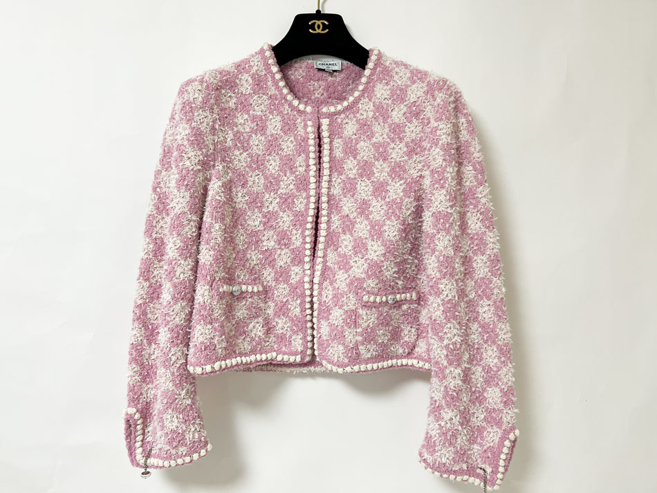 楽天市場】CHANEL シャネル ノーカラー ジャケット 95P グリーン