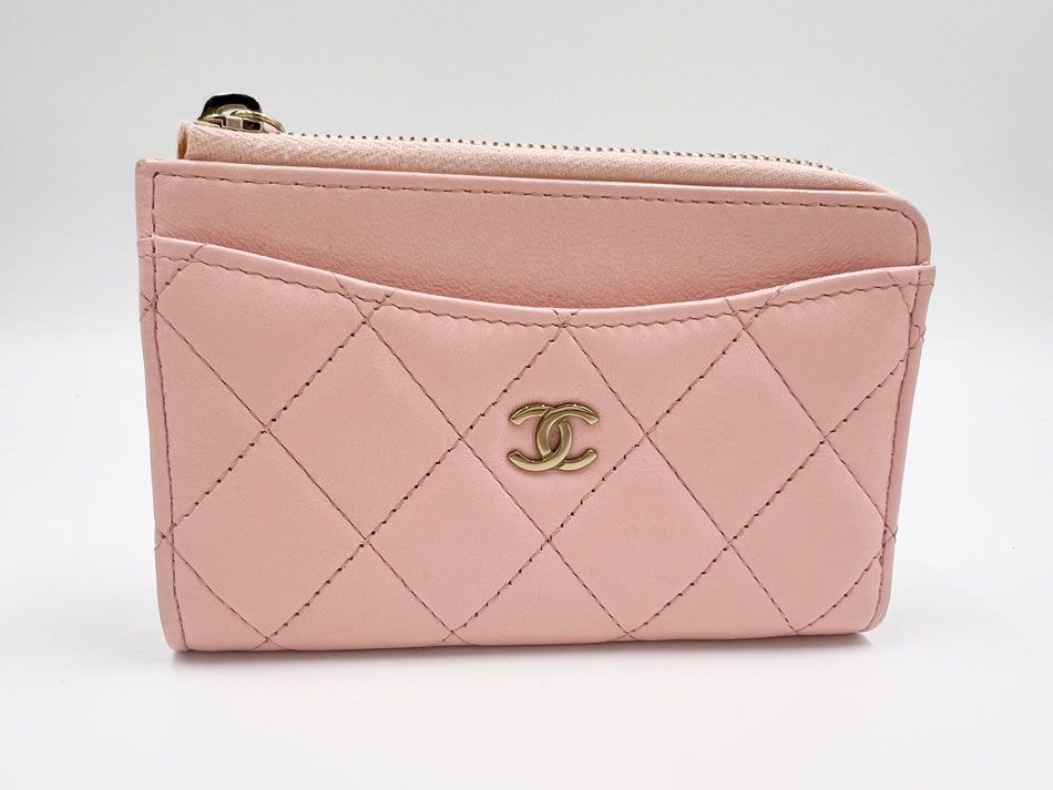 CHANEL ラッキークローバー ケース ピンク CHANEL ラッキークローバー コインケース ピンク