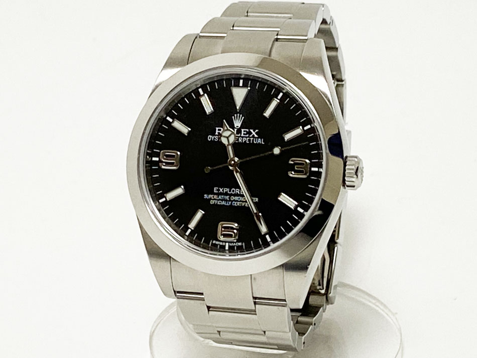 ROLEX ロレックス エクスプローラー1 メンズウォッチ 自動巻き AT ステンレス ブラック文字盤 腕時計 ランダム 2012年 214270 美品【中古】