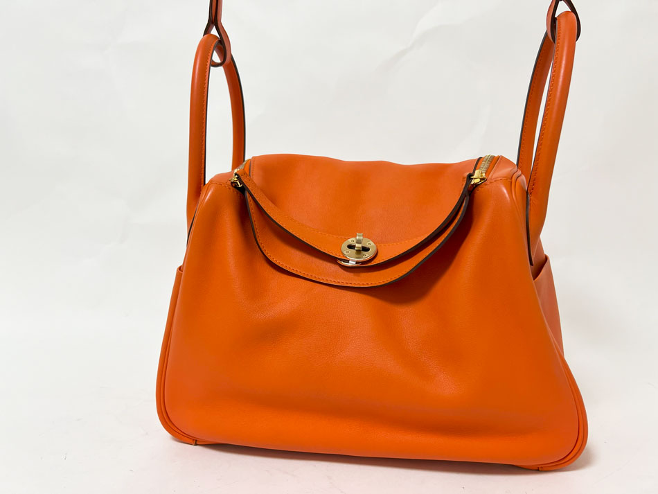 HERMES エルメス リンディ30 ショルダーバッグ ハンドバッグ 斜め掛け スイフト ゴールド金具 X刻印 超美品 【中古】 337,500円