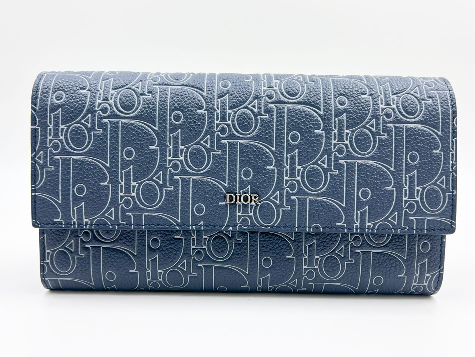 美品　ChristianDiorディオール Saddle ロングジップウォレット DIOR | Saddle ロングジップウォレット グレインドカーフスキン