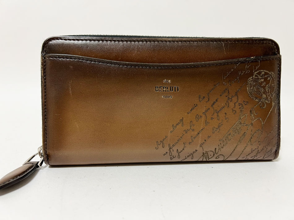 ☆美品☆ベルルッティ イタウバ　ブラウン　長財布　定価203,500 楽天市場】ベルルッティ 長財布 イタウバ ワイド スクリット