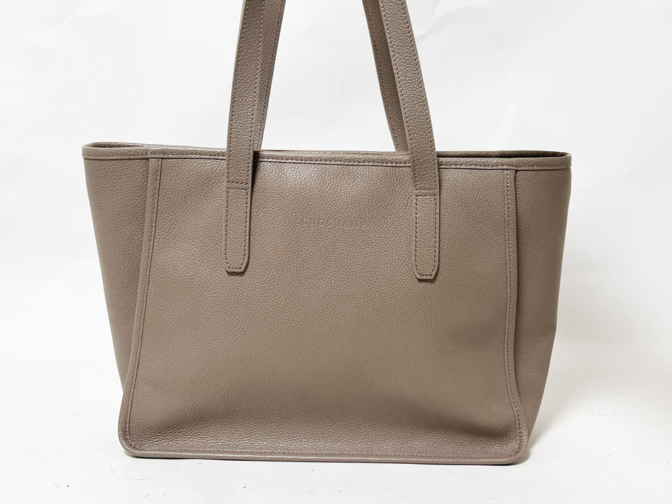 LONGCHAMP ロンシャン フローネ トートバッグ ショルダーバッグ レザー グレー 美品 【中古】